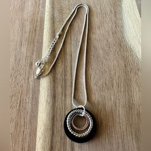 Lia Sophia 3 Circle Pendant Necklace